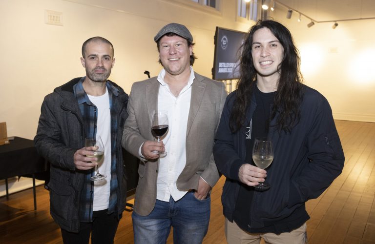 Chris Dunne, Tim Kempton & Pete Anderson attend the RASWA Distilled Spirit Awards 2022.